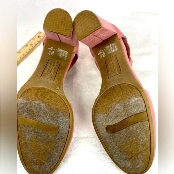 Christian Siriano Dusty Rose Suede(?) Zipper Back Heels  Size 9 NWOB - Picture 4 of 6